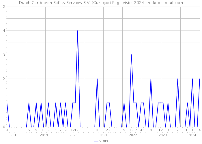 Dutch Caribbean Safety Services B.V. (Curaçao) Page visits 2024 