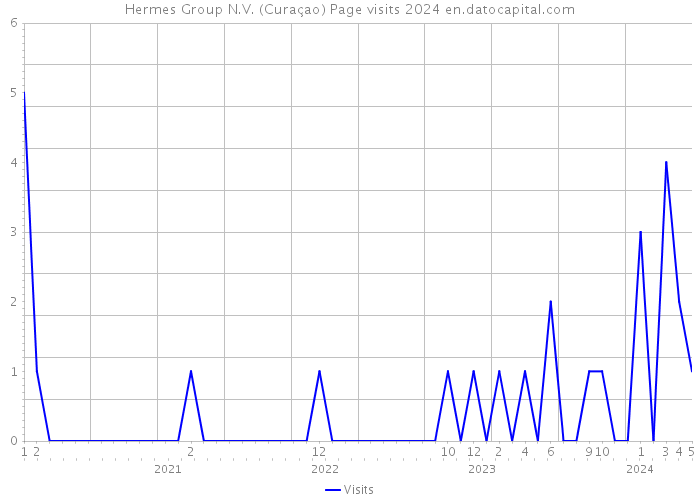 Hermes Group N.V. (Curaçao) Page visits 2024 