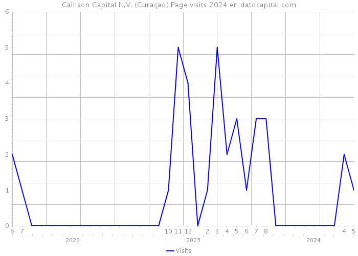 Callison Capital N.V. (Curaçao) Page visits 2024 
