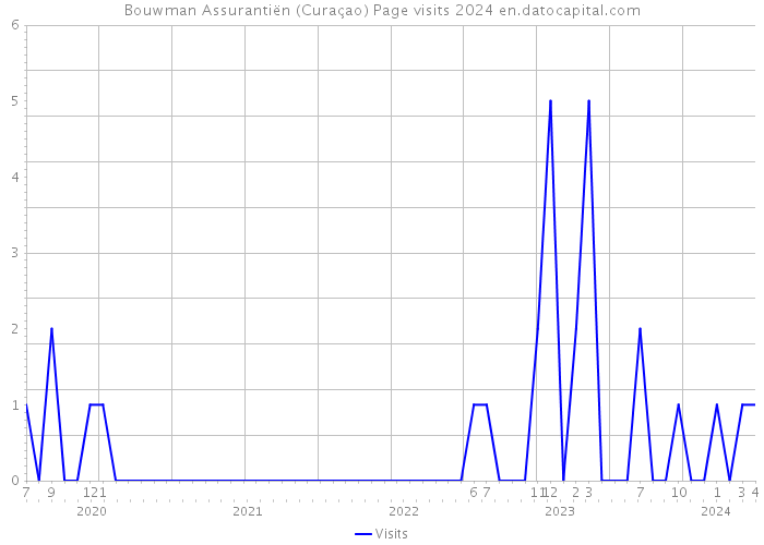 Bouwman Assurantiën (Curaçao) Page visits 2024 