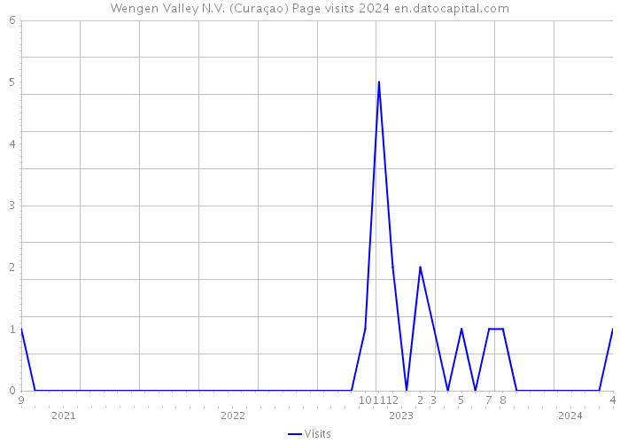 Wengen Valley N.V. (Curaçao) Page visits 2024 