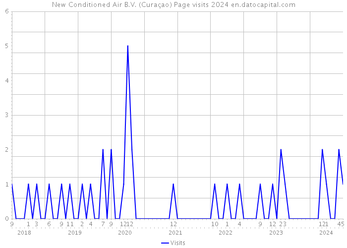 New Conditioned Air B.V. (Curaçao) Page visits 2024 