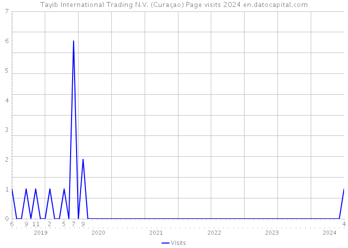 Tayib International Trading N.V. (Curaçao) Page visits 2024 