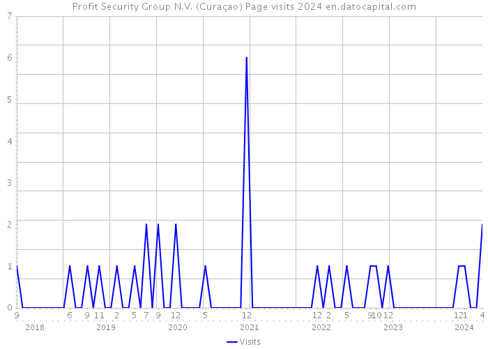 Profit Security Group N.V. (Curaçao) Page visits 2024 