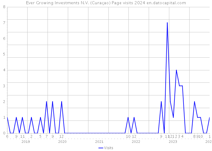 Ever Growing Investments N.V. (Curaçao) Page visits 2024 