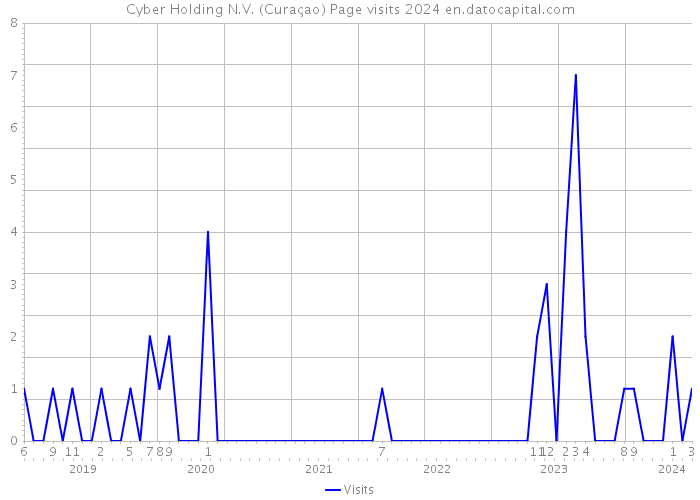 Cyber Holding N.V. (Curaçao) Page visits 2024 