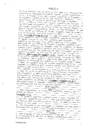 Deed of incorporation opening page (page 5)