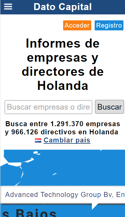 Página de país de Dato Capital