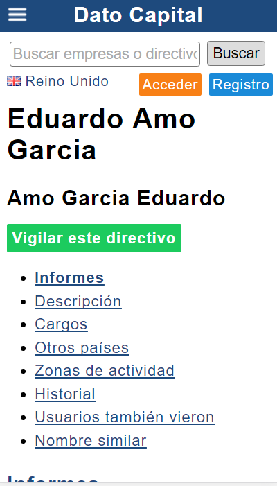 Perfil de directivo de Dato Capital